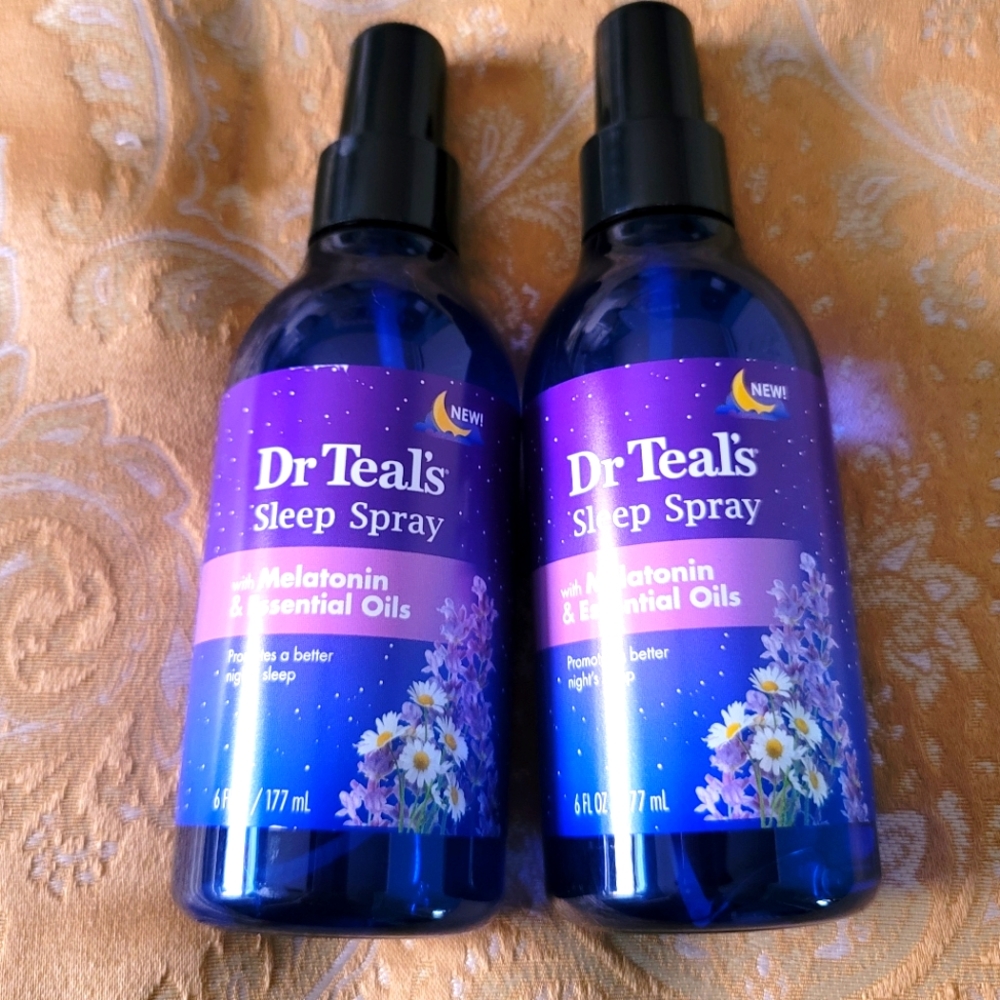 Dr Teal's Sleep Spray with Melatonin & Essential Oils 6 oz Lavender Oil Lot of 2